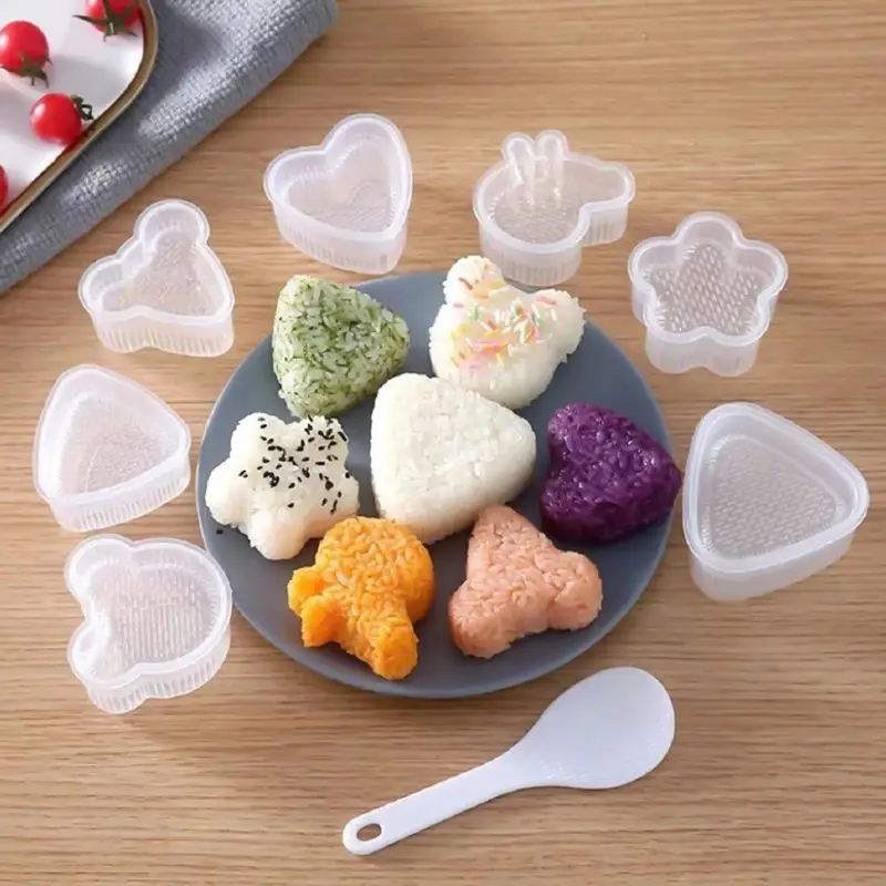 Rice Ball Mold - Zestaw foremek do sushi z motywami