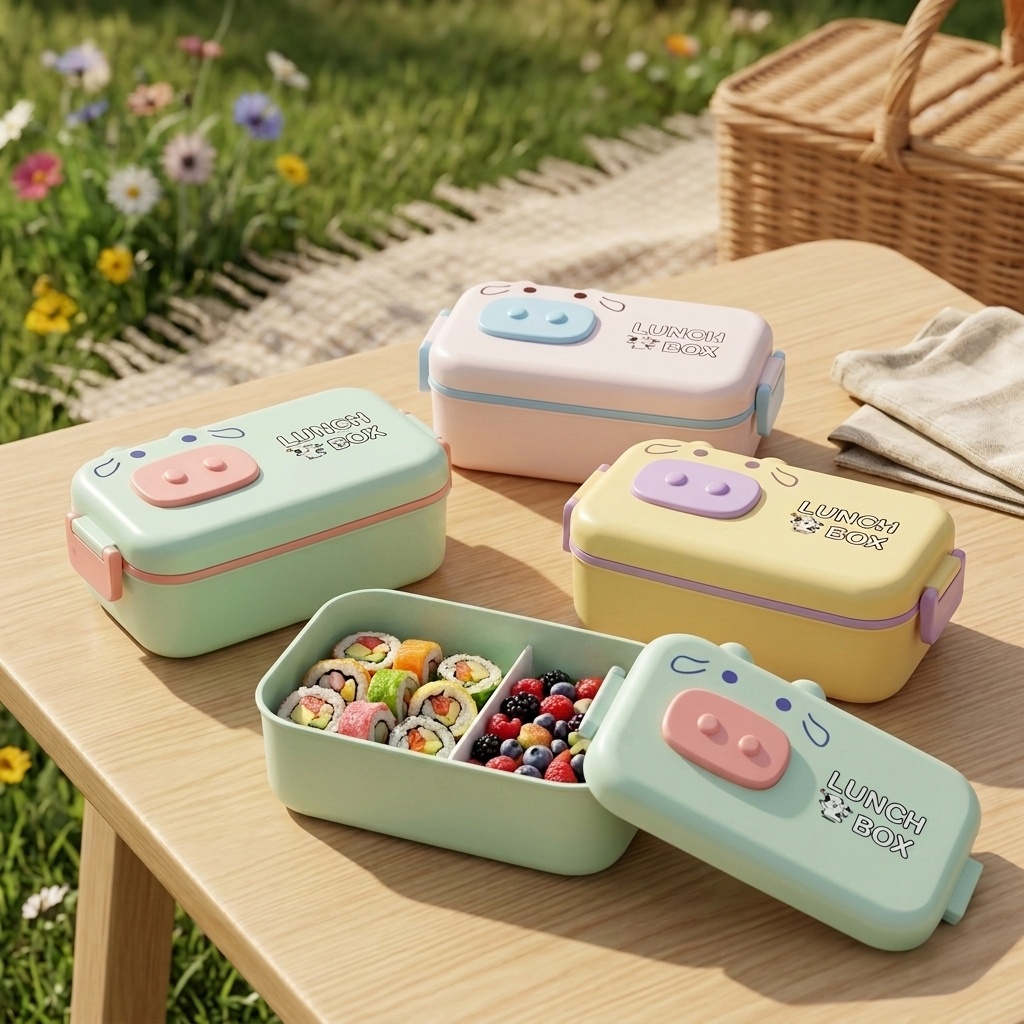 Meal Prep Or Prep Meal - Urocze dziecięce pudełka bento, plastikowe pojemniki