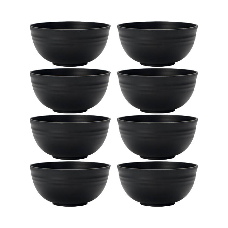 Meal Prep Bowl - 4/6/8szt Czarna miska na ziarno Wielokrotnego