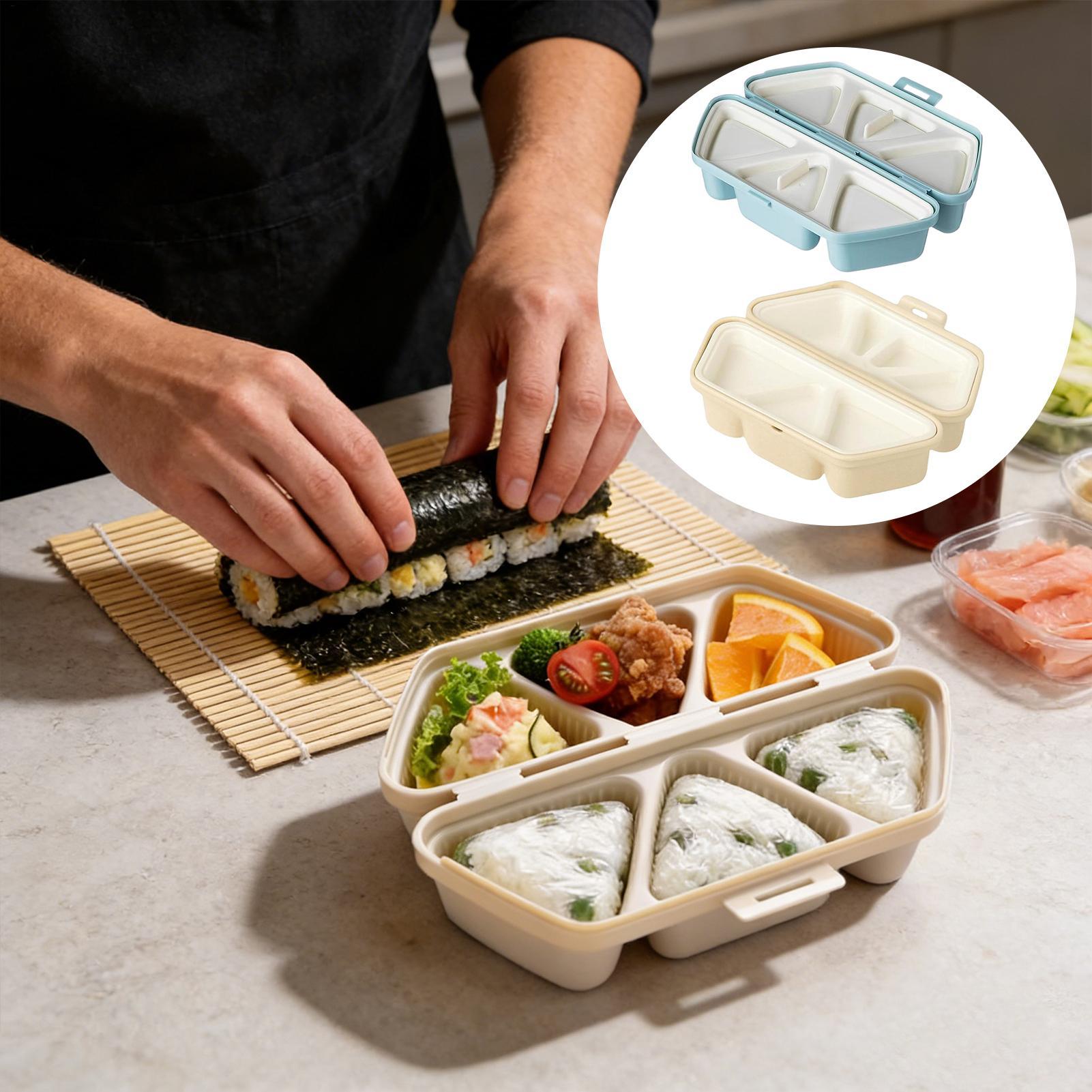 Meal Prep Rice - Forma do sushi, 6 przegródek, trójkątna