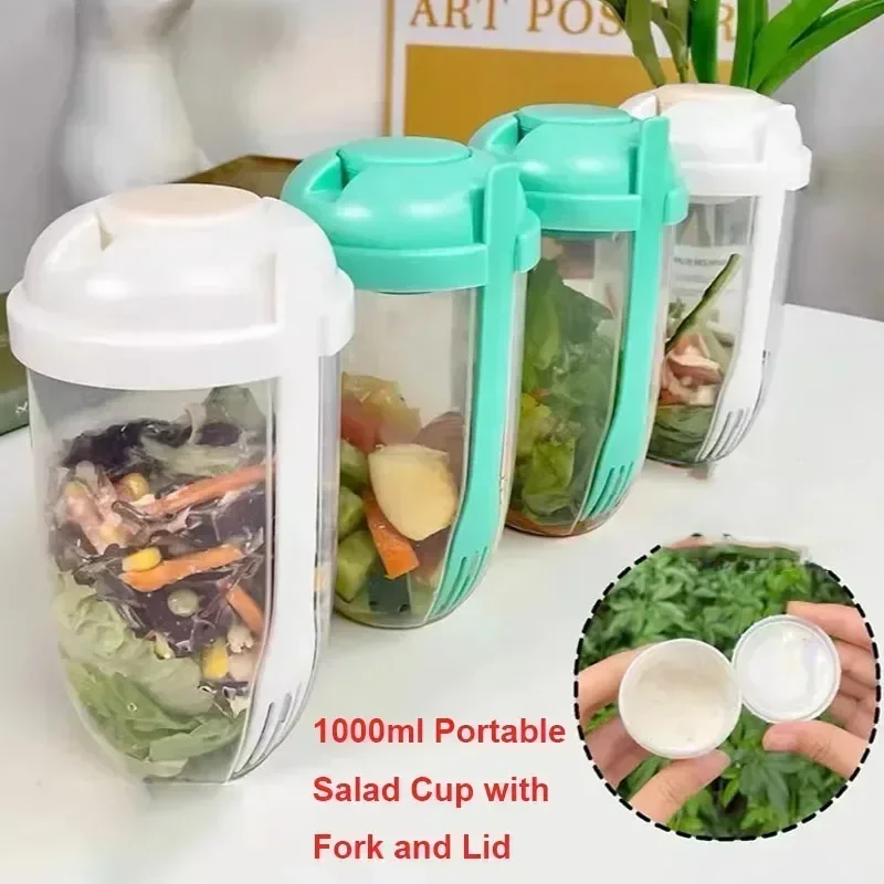 Meal Prep Bowl - Przenośna miska na sałatkę z pokrywką