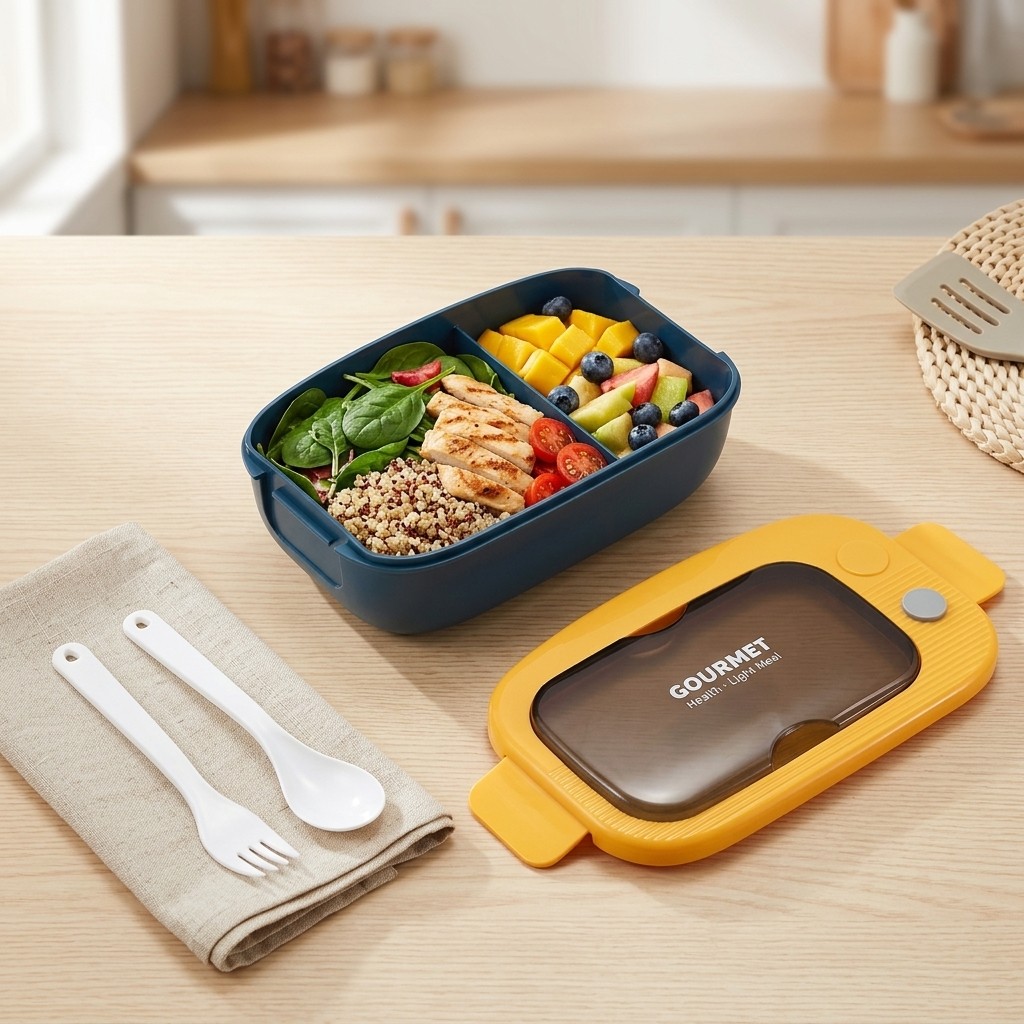 Meal Prep Or Prep Meal - Plastikowy pojemnik na lunch Bento z