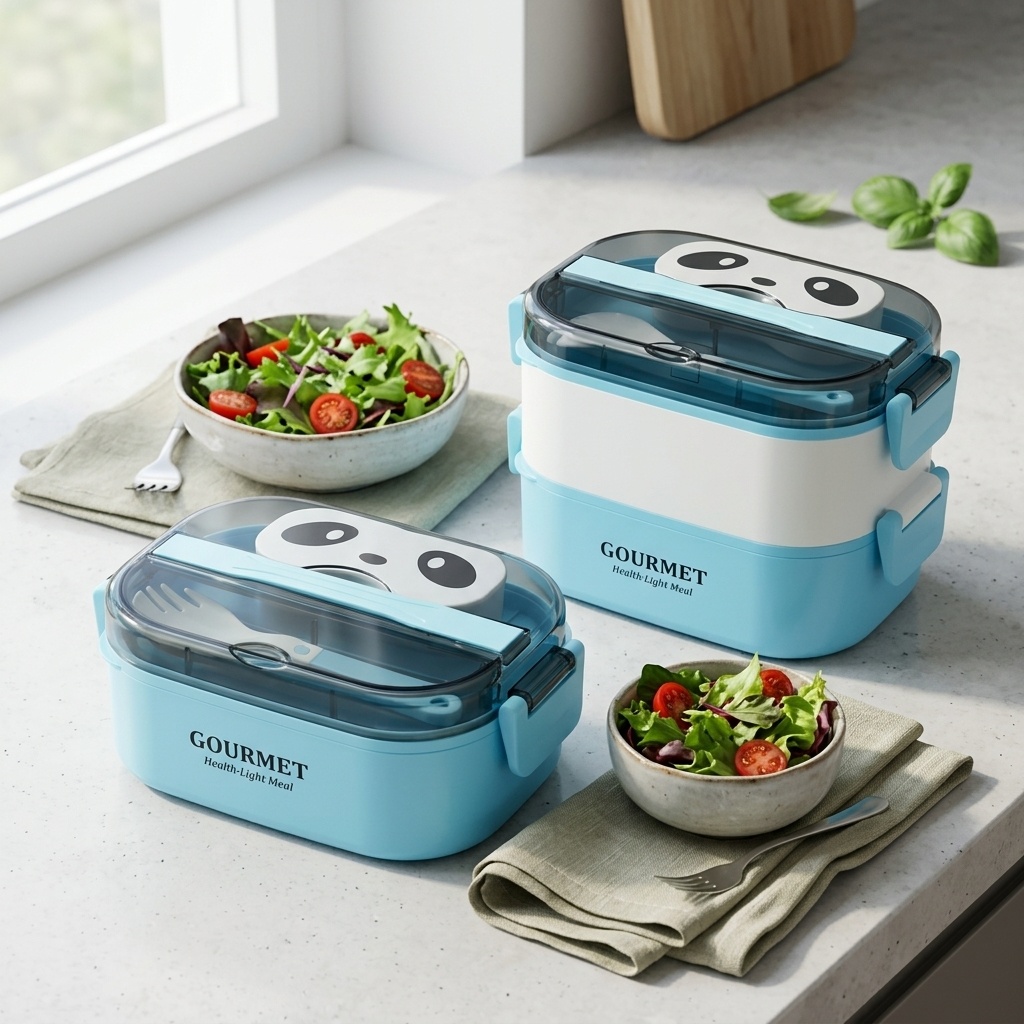 Meal Prep Or Prep Meal - Plastikowy pojemnik na lunch do mikrofalówki