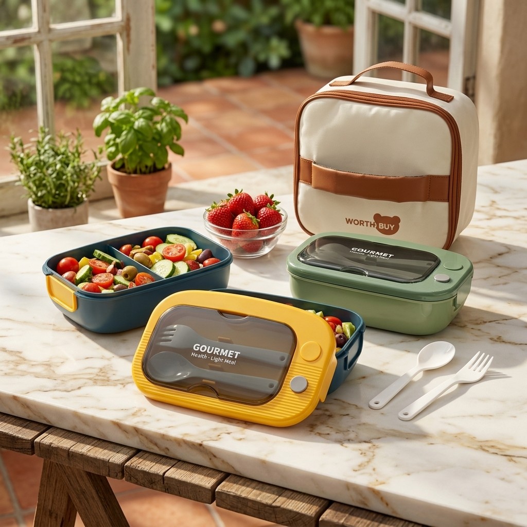 Pojemnik na lunch z 2 przegród – Meal Prep Or Prep Meal recenzja i cena