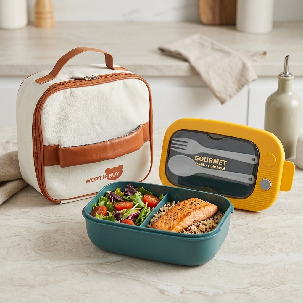 Pojemnik na lunch z 2 przegród – Meal Prep Or Prep Meal recenzja i cena