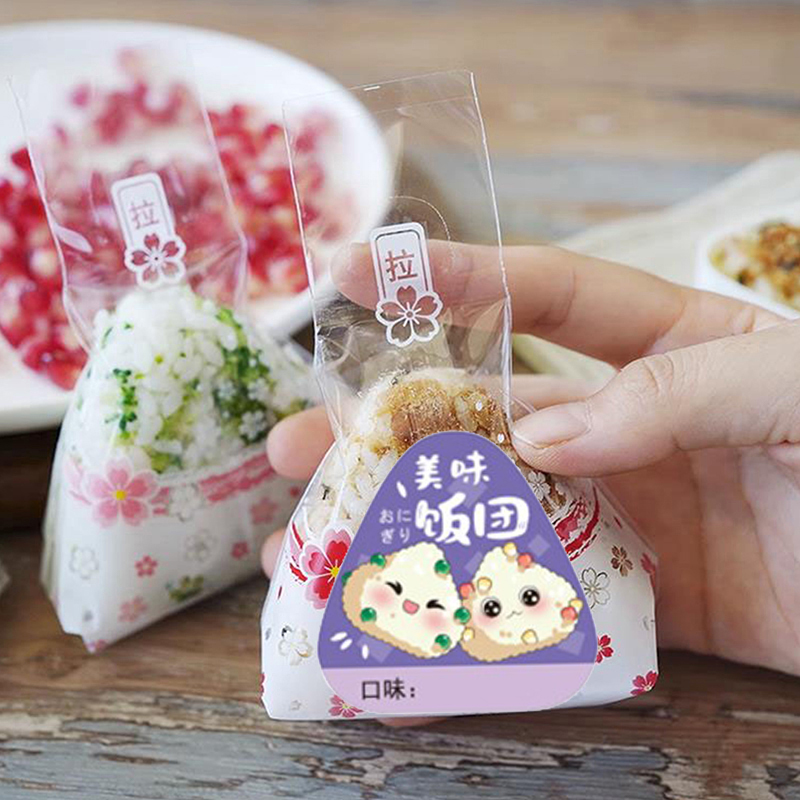 【80 szt. trójkątnych naklejek  – Rice Ball Mold recenzja i cena