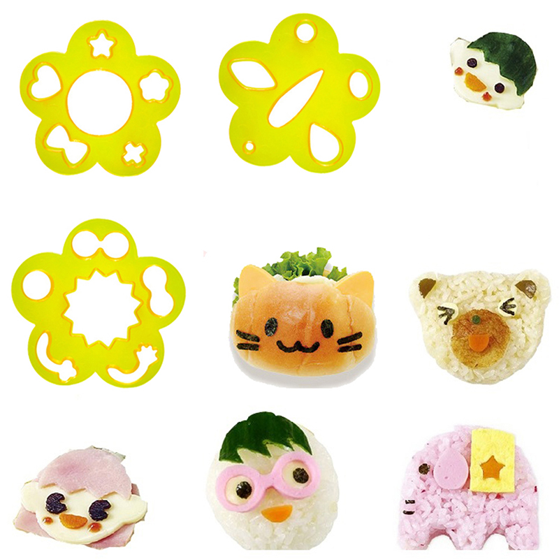 2/3/4 sztuk Bento dekoracji ku – Rice Ball Mold recenzja i cena