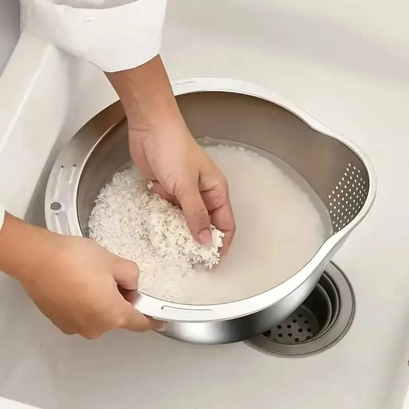 Nierdzewna miska do mycia ryżu – Meal Prep Rice recenzja i cena