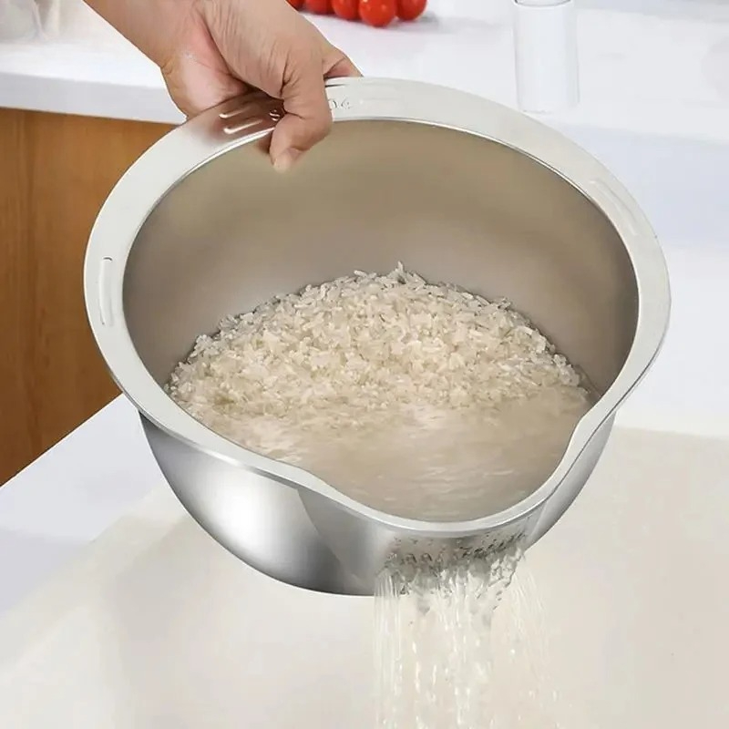 Nierdzewna miska do mycia ryżu – Meal Prep Rice recenzja i cena